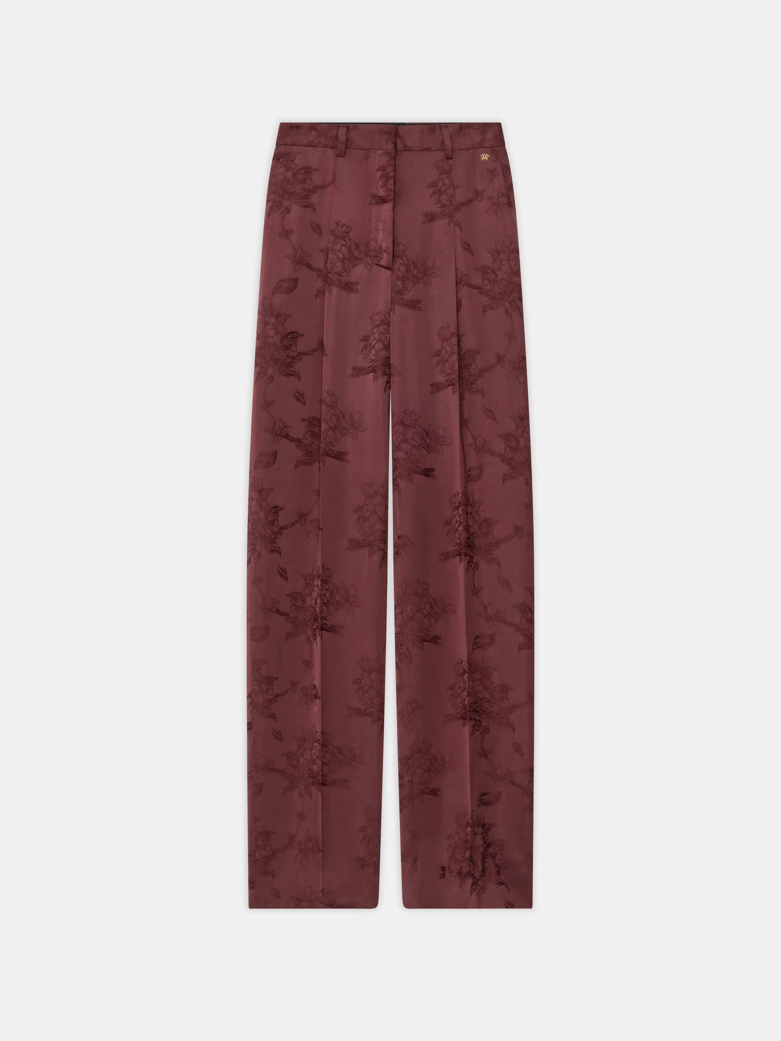 WOMEN - WOMEN'S FLORAL DOUBLE PLEATED PANT - Tobacco sold by AMIRI