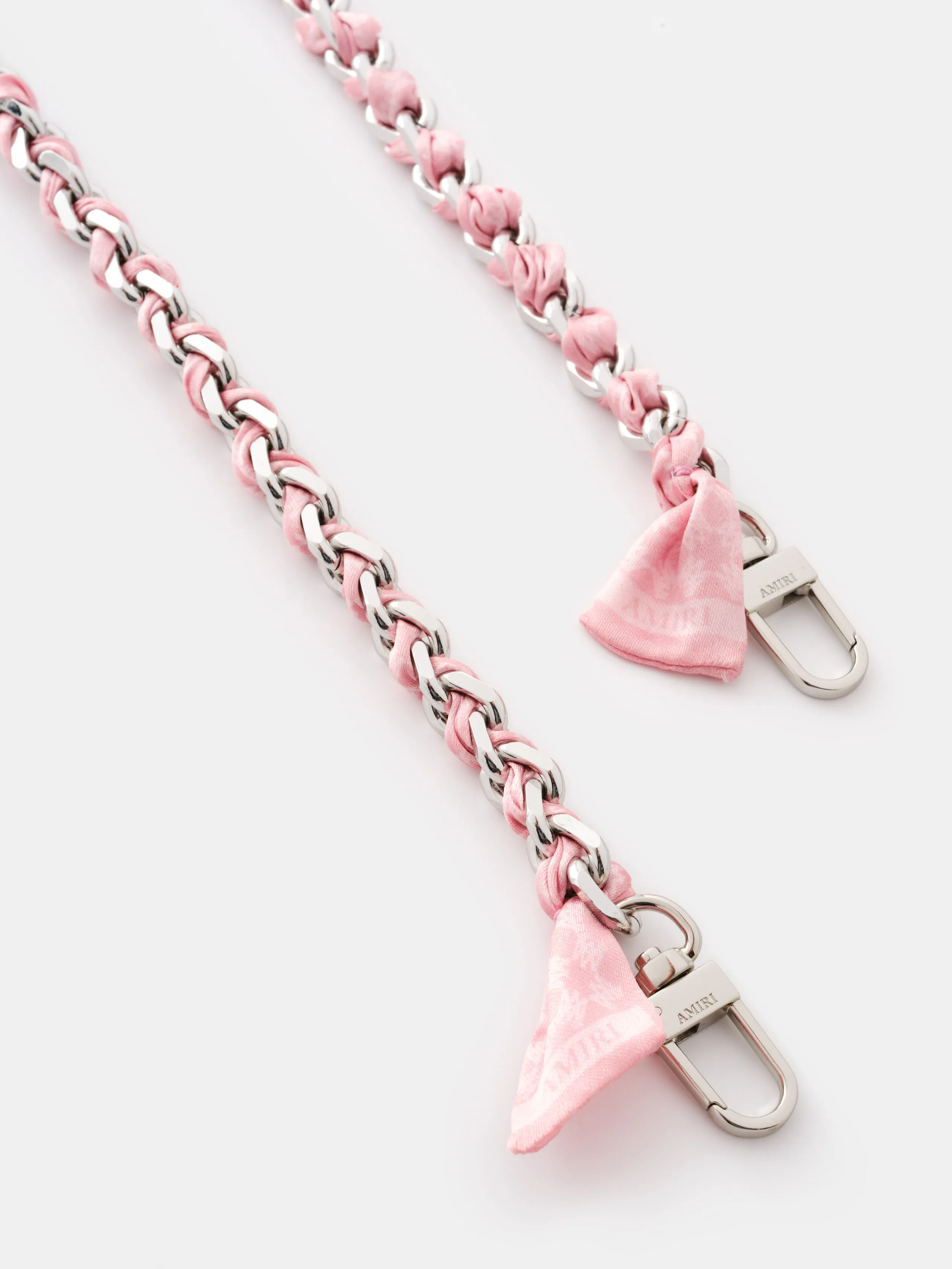 WOMENS - WOMEN'S MA QUAD CHAIN STRAP - Pink Nickel sold by AMIRI