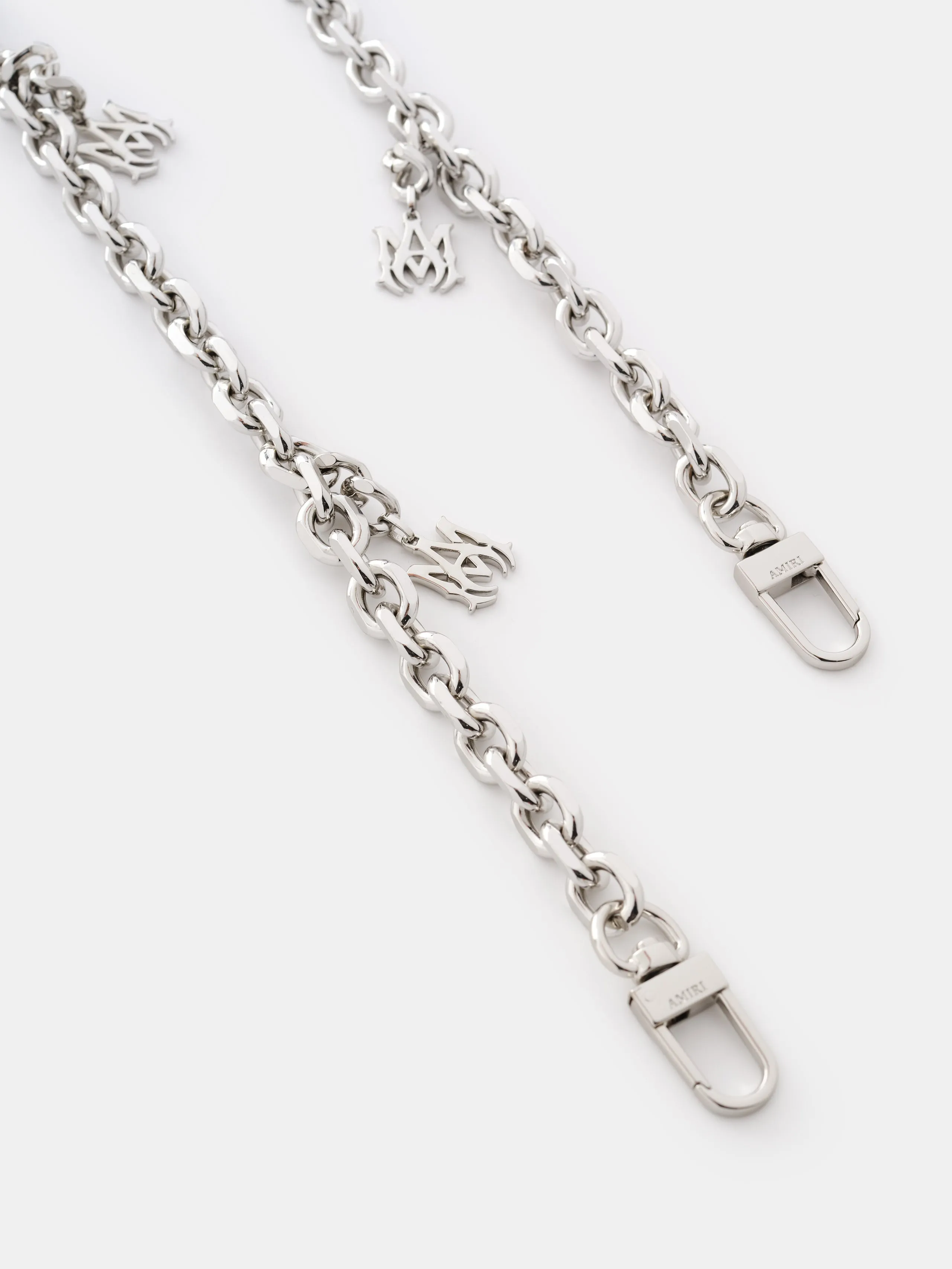 WOMENS - WOMENS'S CHAIN STRAP WITH MA PENDANT - Nickel sold by AMIRI