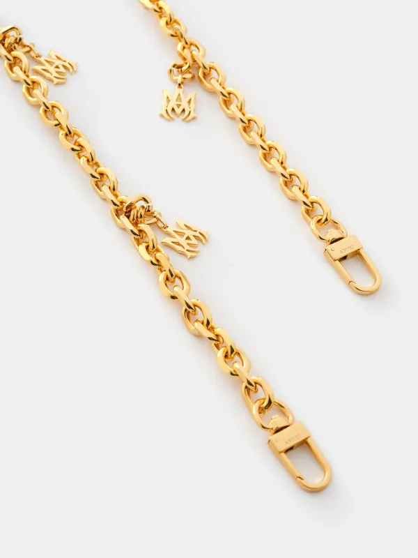 WOMENS - WOMEN'S CHAIN STRAP WITH MA PENDANT - Gold made by AMIRI