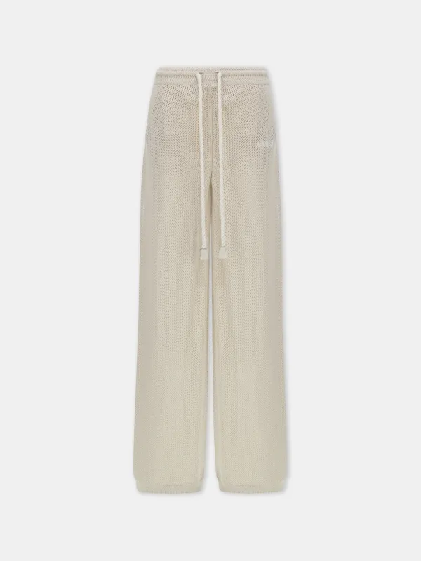 WOMEN - WOMEN'S AMIRI CROCHET MESH PANT - -Alabaster made by AMIRI