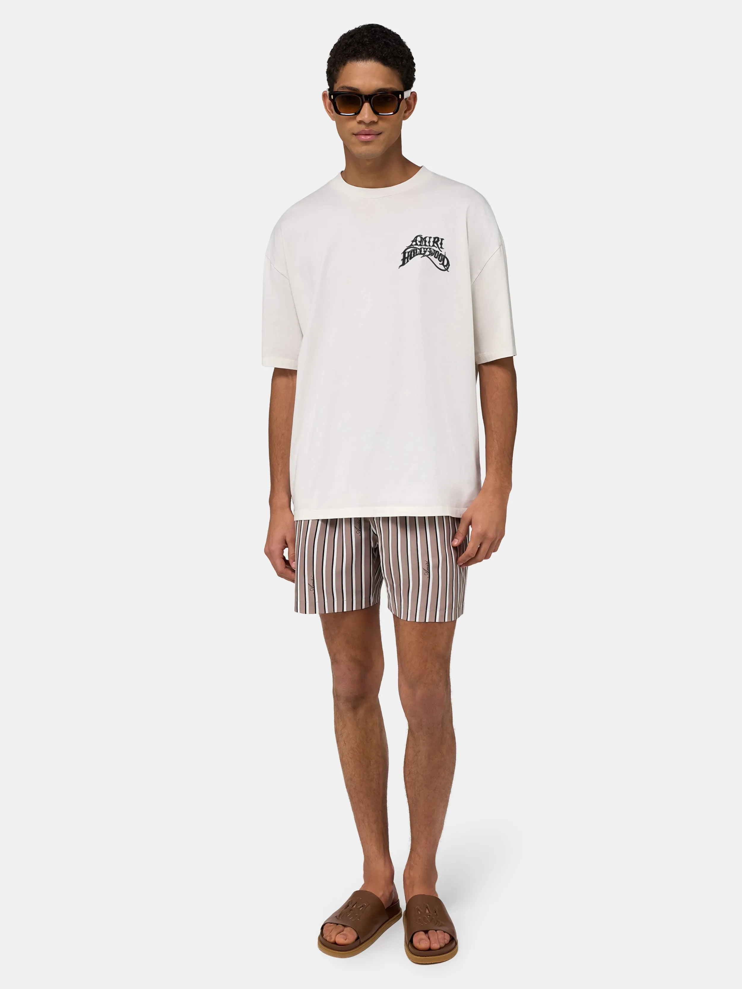 STRIPED SWIM TRUNK - Mocha sold by AMIRI product image thumbnail 2