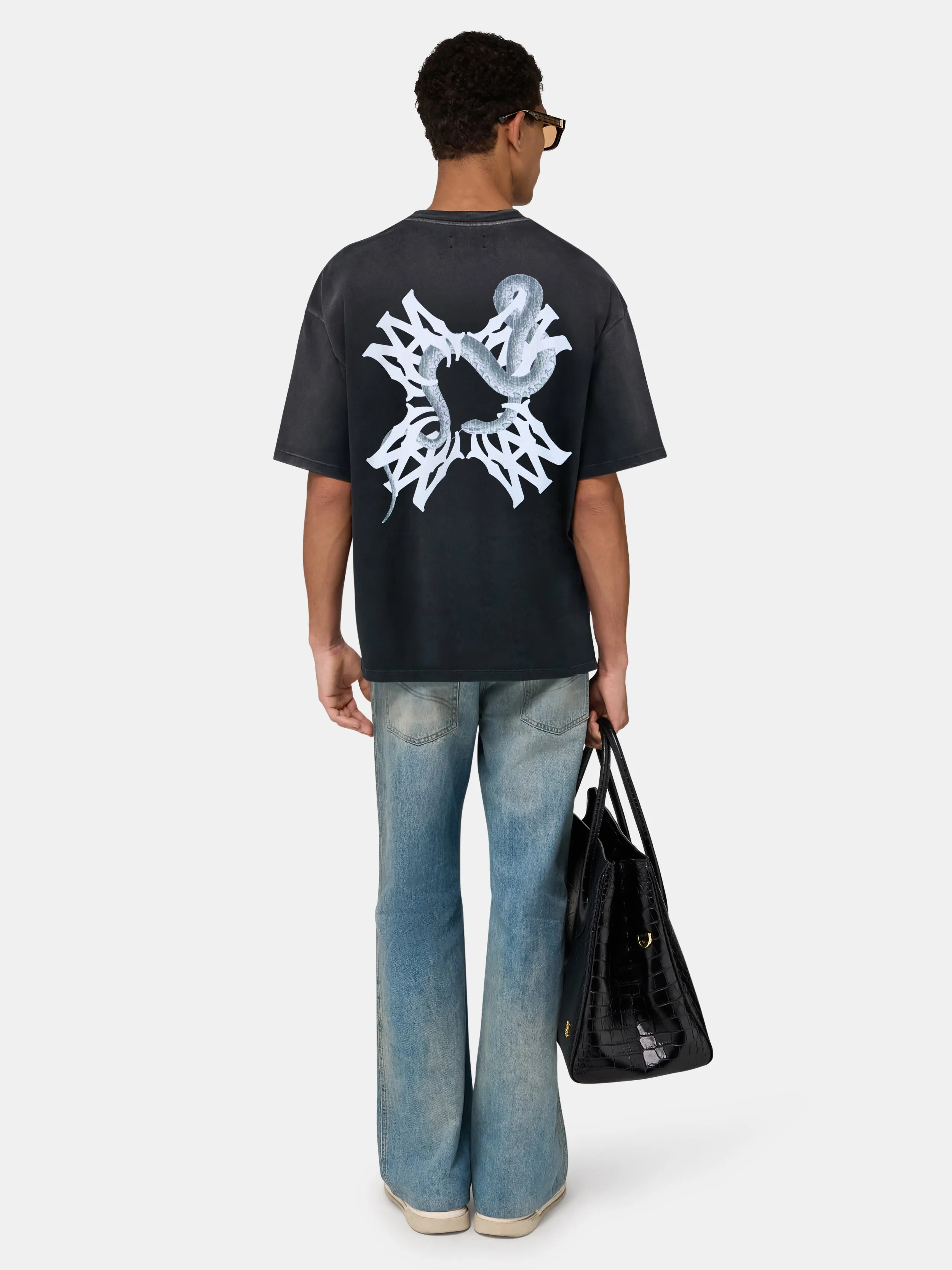 MA QUAD SNAKE OVERSIZED TEE - Black sold by AMIRI product image thumbnail 4
