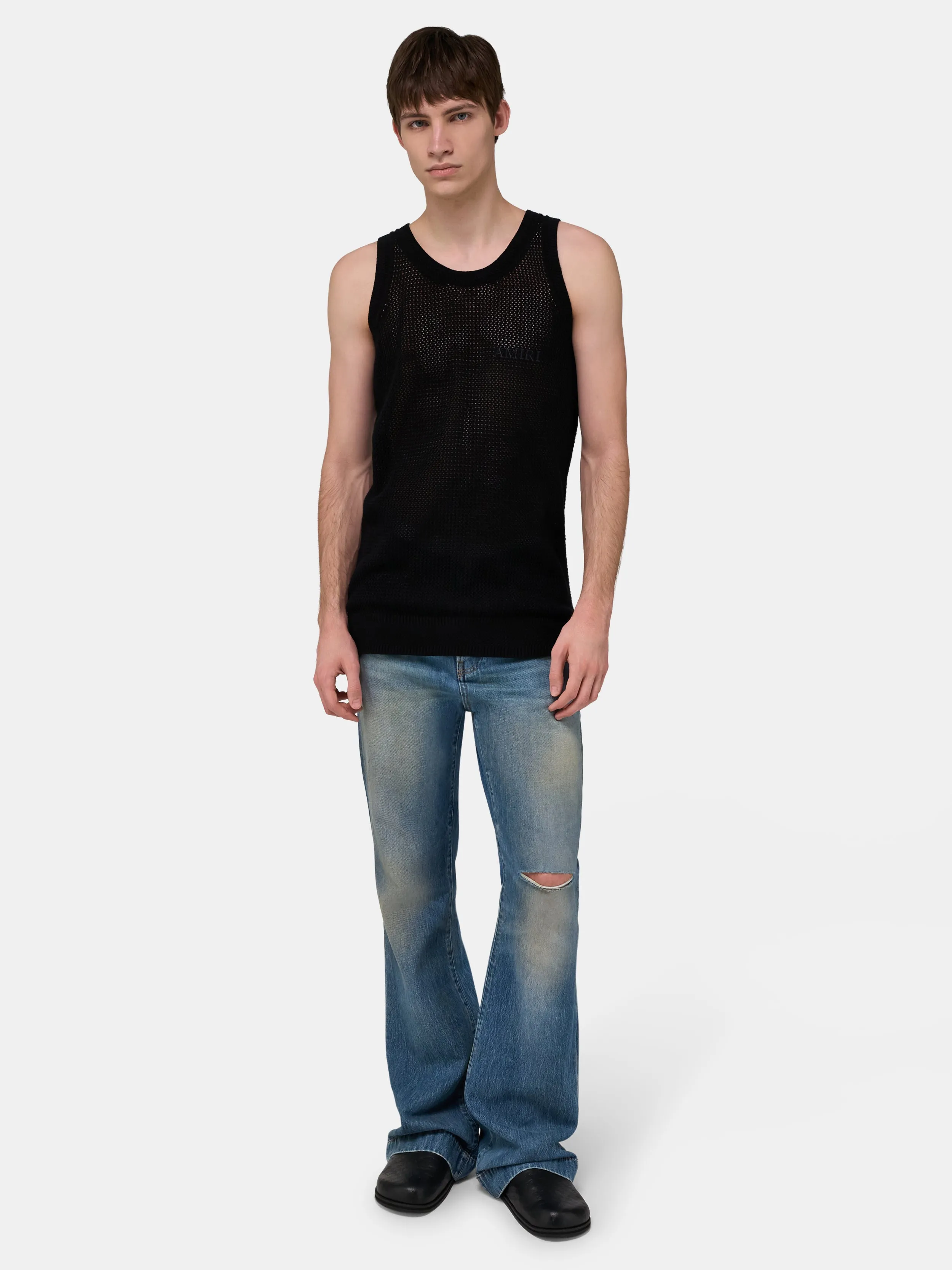 AMIRI KNIT MESH TANK - Black sold by AMIRI product image thumbnail 2