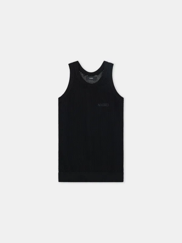 AMIRI KNIT MESH TANK - Black made by AMIRI