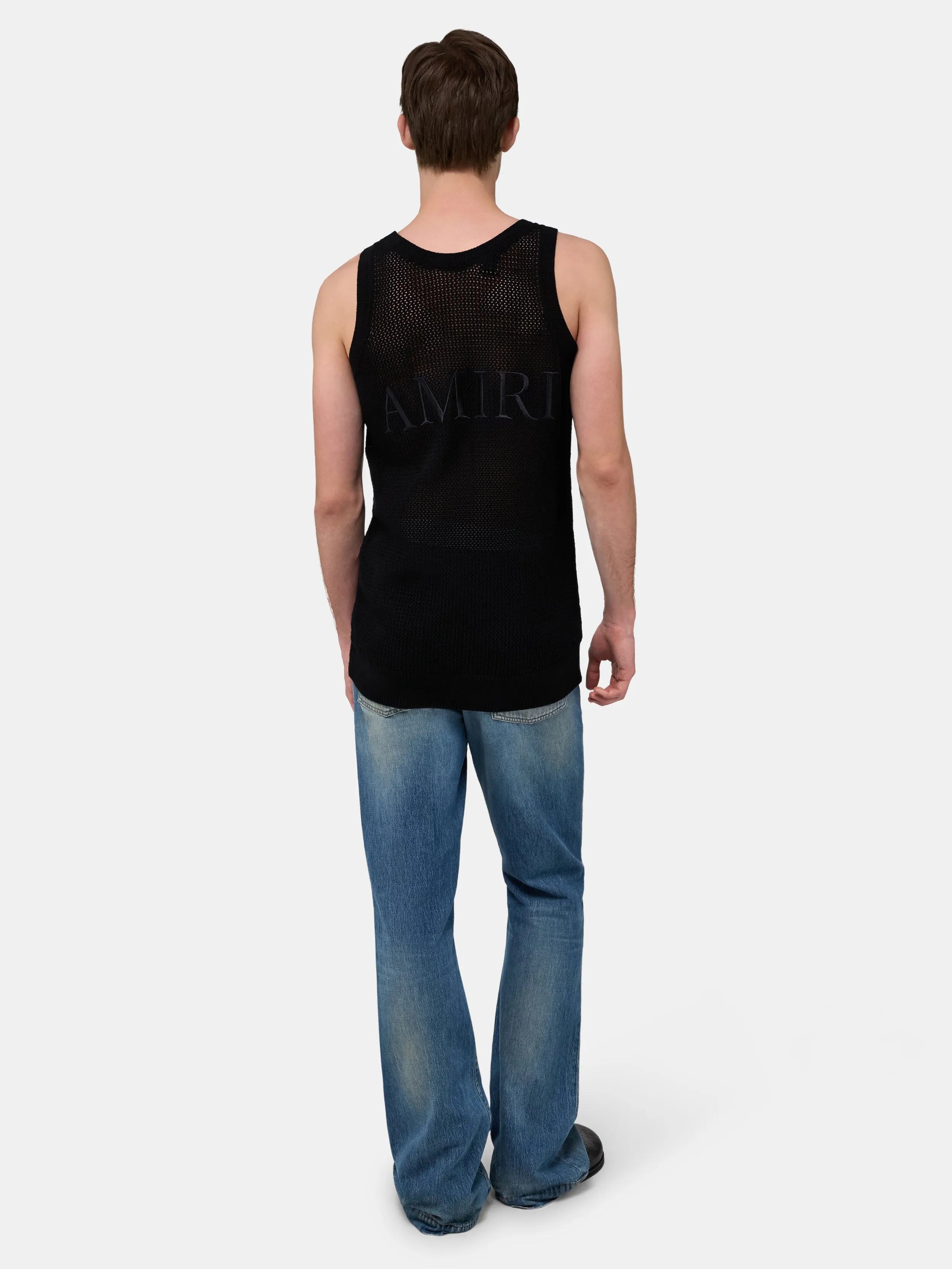 AMIRI KNIT MESH TANK - Black sold by AMIRI product image thumbnail 4