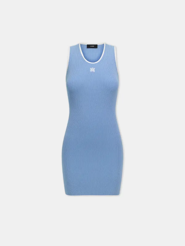 WOMEN - WOMEN'S MA RIB KNIT DRESS - Skyline Blue made by AMIRI