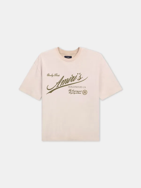 AMIRI QUALITY GOODS OVERSIZED TEE - Alabaster made by AMIRI