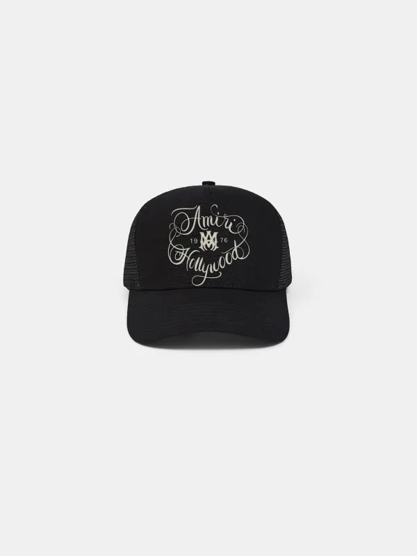 AMIRI HOLLYWOOD SCRIPT HAT - BLACK made by AMIRI