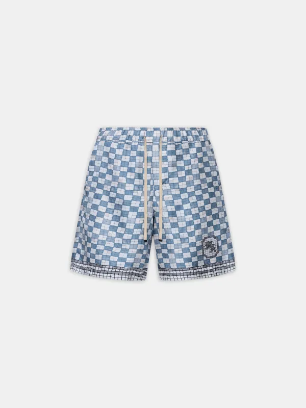 MA CHECKERED SHORT - Steel made by AMIRI