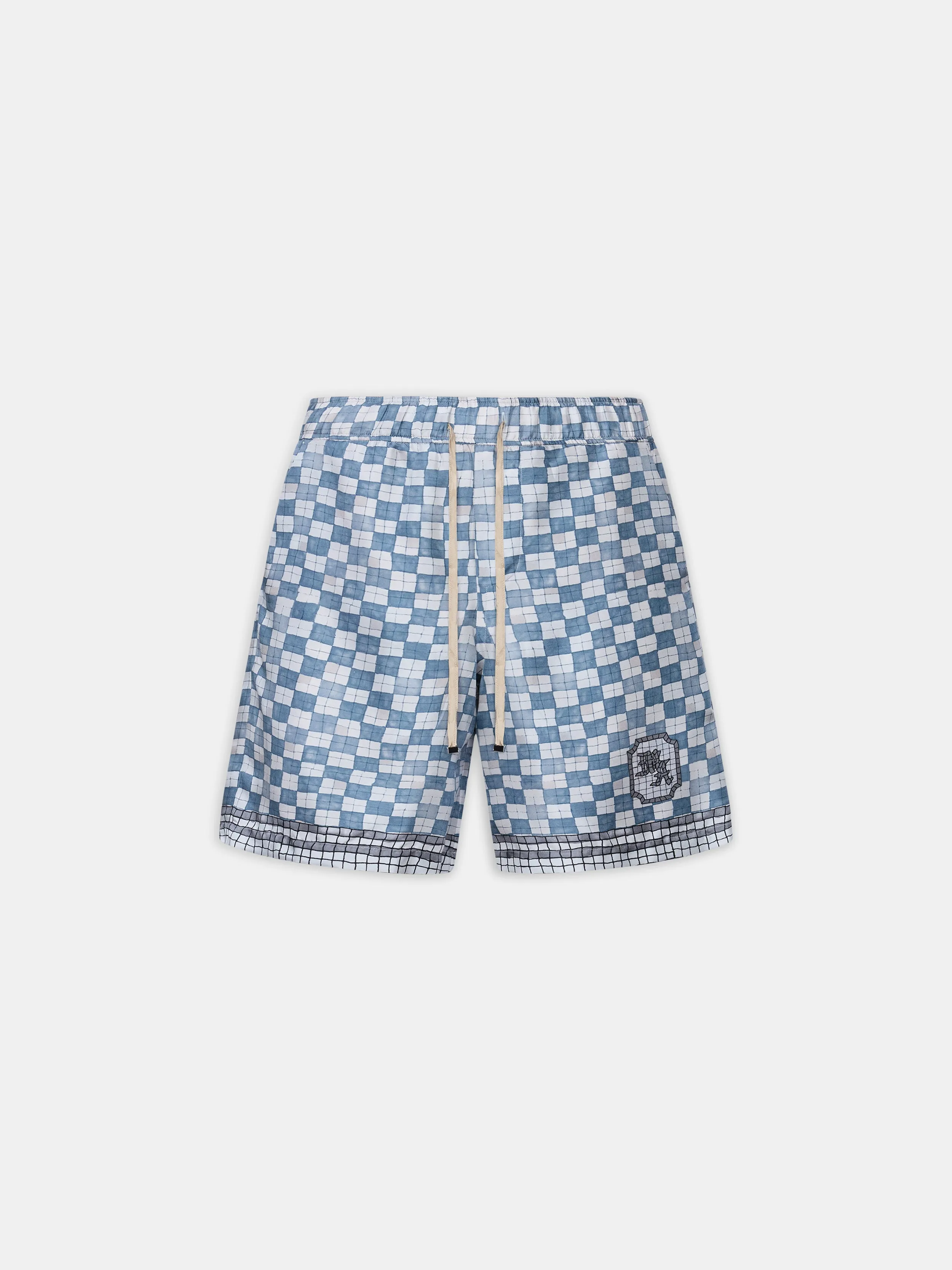 MA CHECKERED SHORT - Steel sold by AMIRI