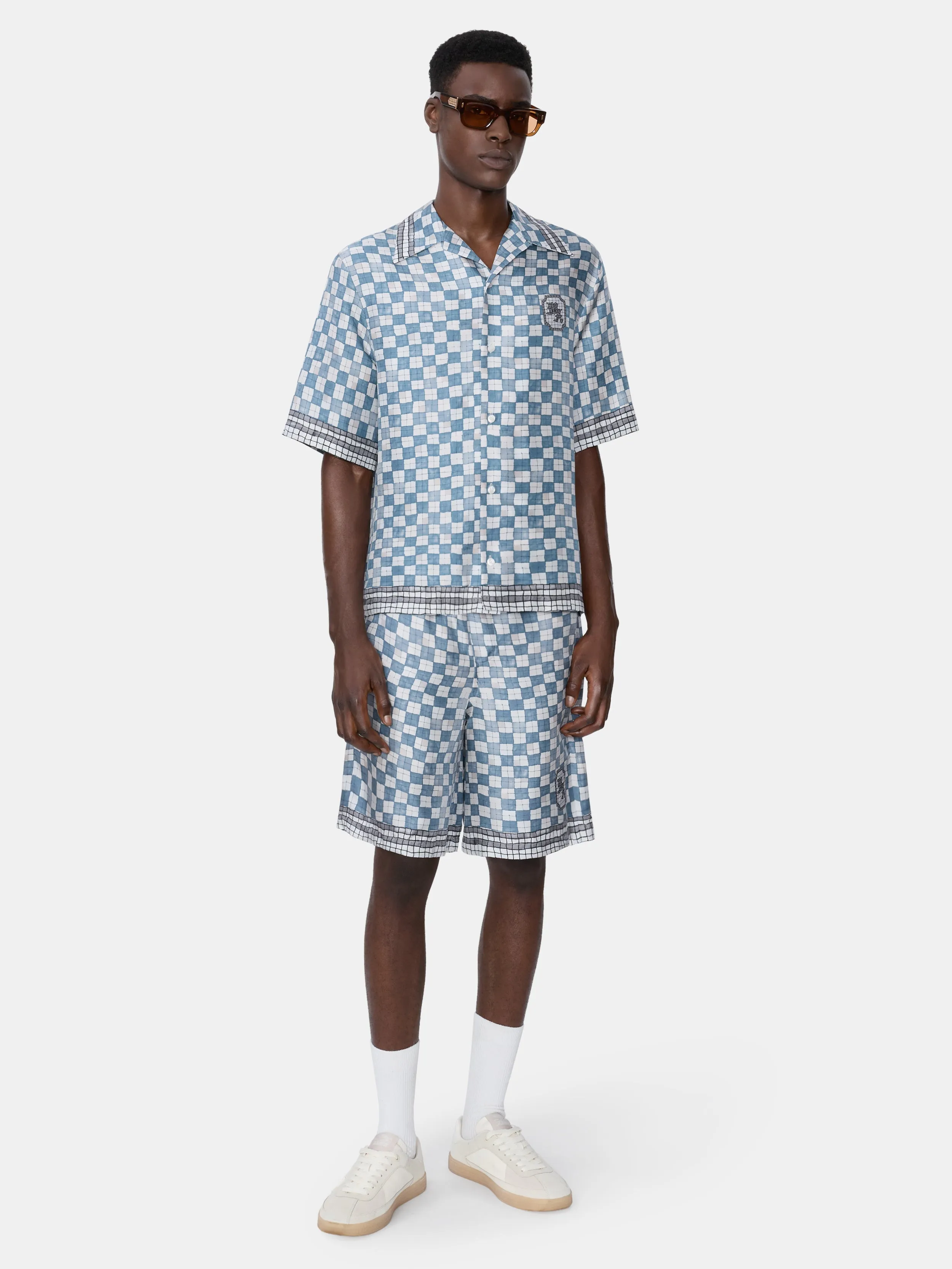 MA CHECKERED SHORT - Steel sold by AMIRI product image thumbnail 2