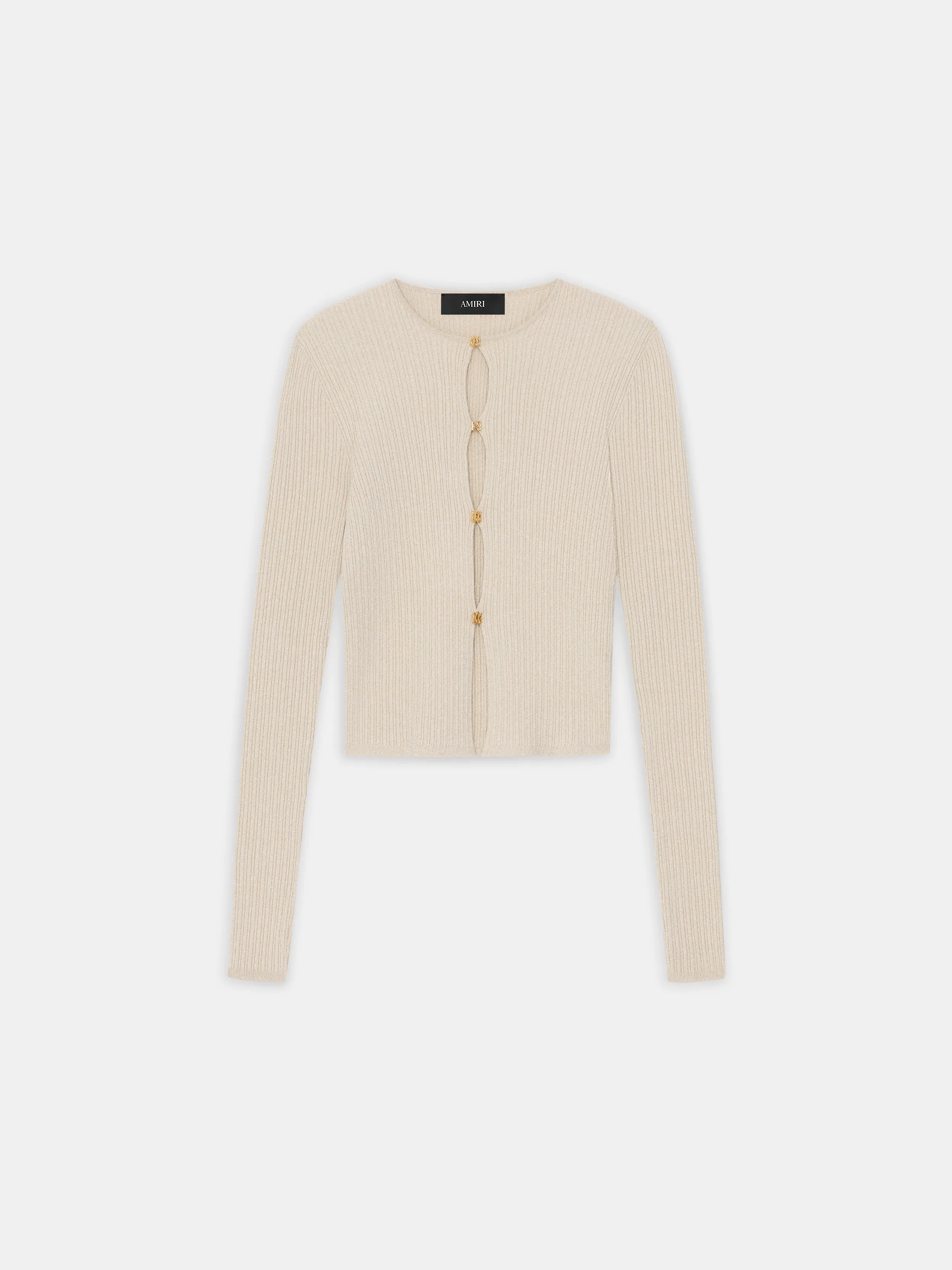 WOMEN - WOMEN'S MA HARDWARE CARDIGAN - Ivory sold by AMIRI