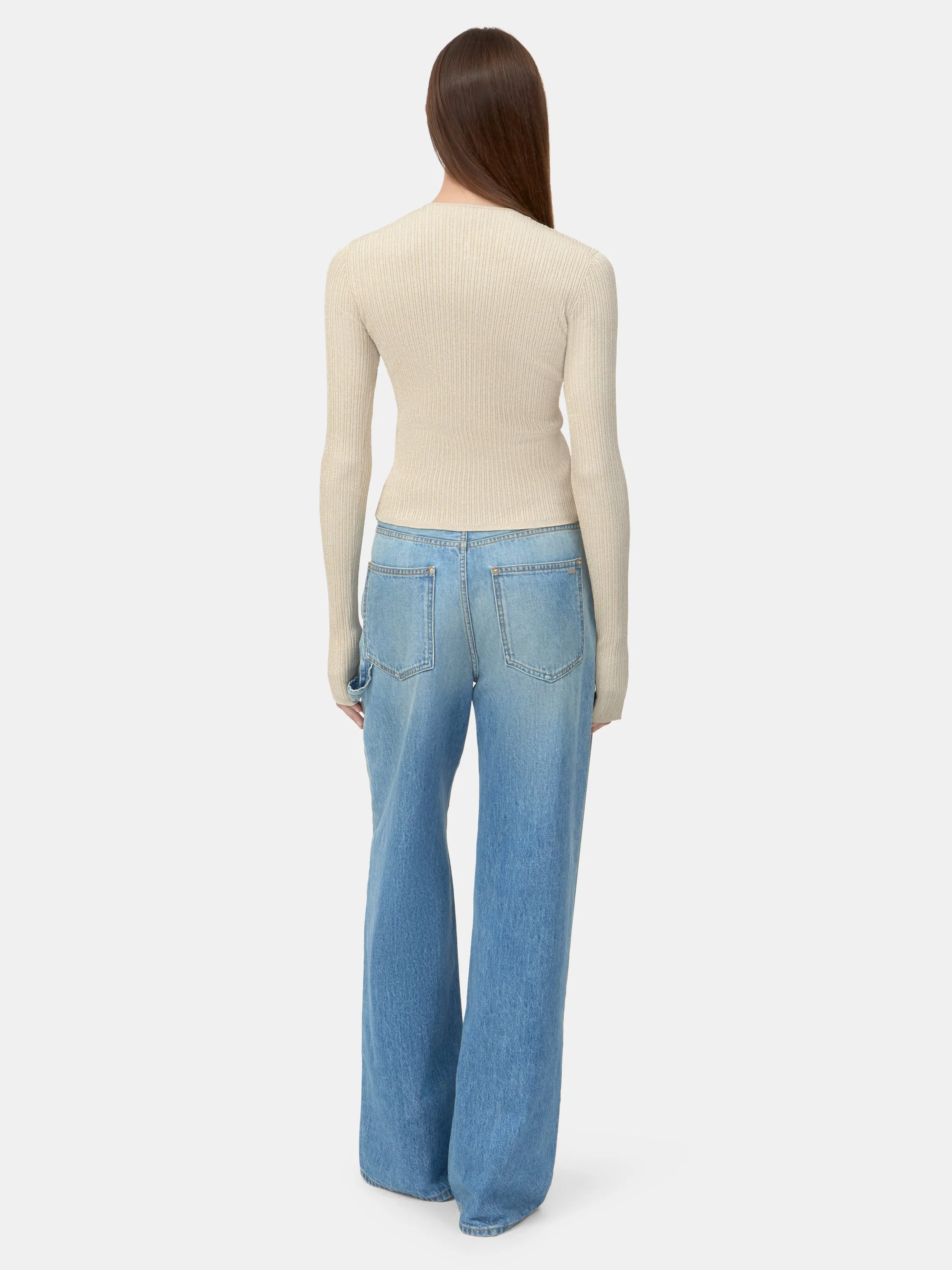 WOMEN - WOMEN'S MA HARDWARE CARDIGAN - Ivory sold by AMIRI product image thumbnail 4