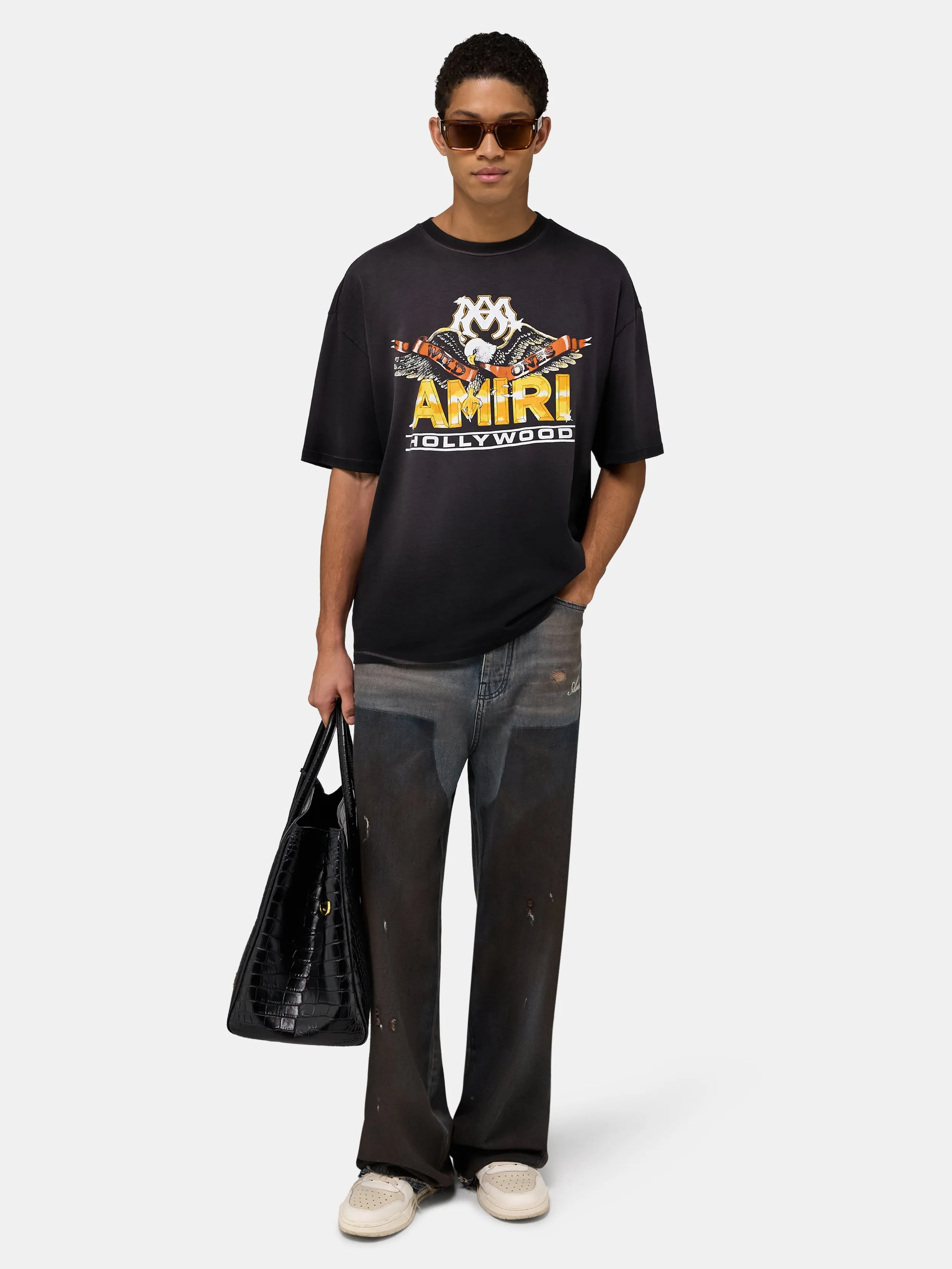 MA EAGLE OVERSIZED TEE - Black sold by AMIRI product image thumbnail 2