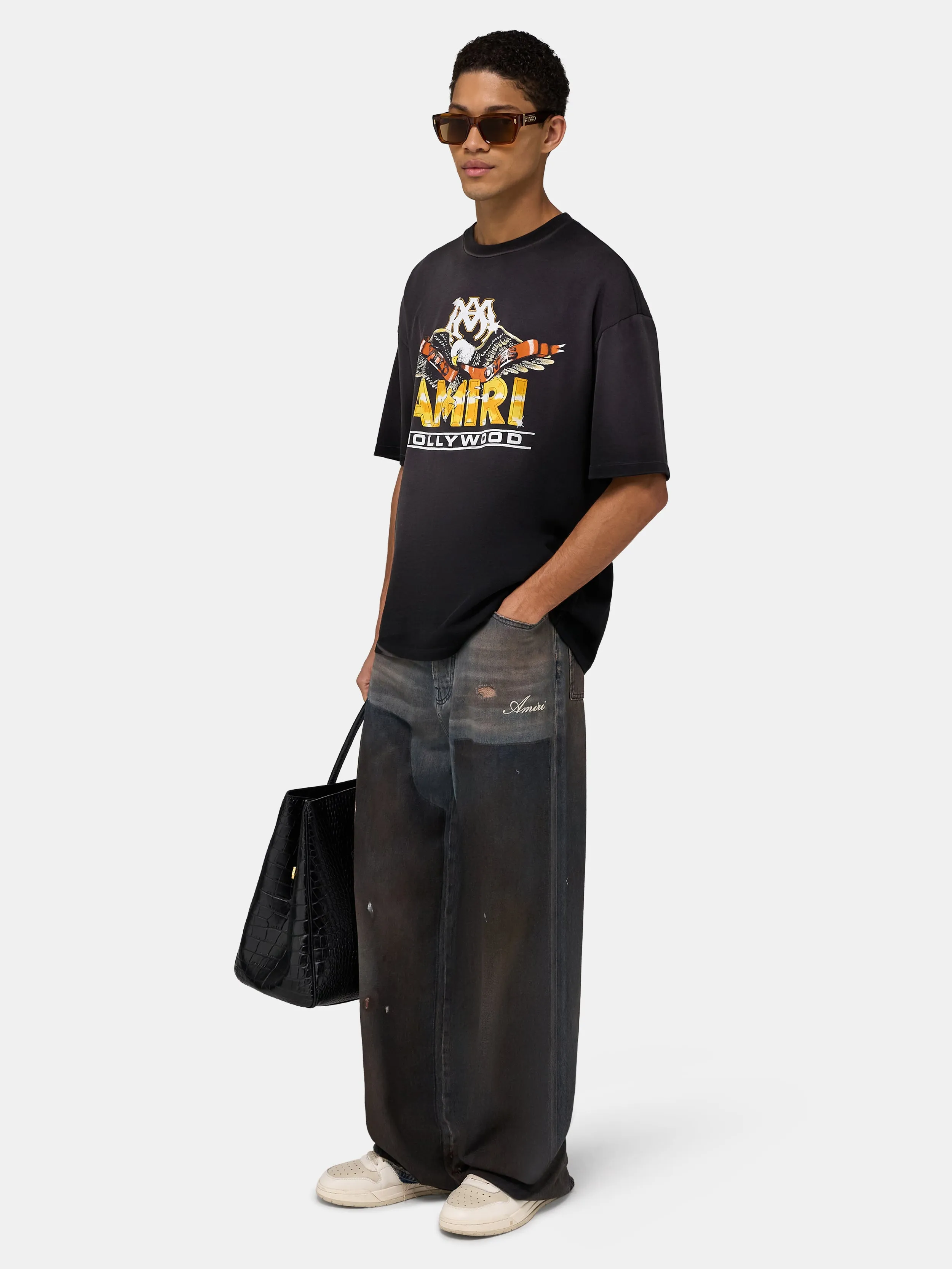 MA EAGLE OVERSIZED TEE - Black sold by AMIRI product image thumbnail 3