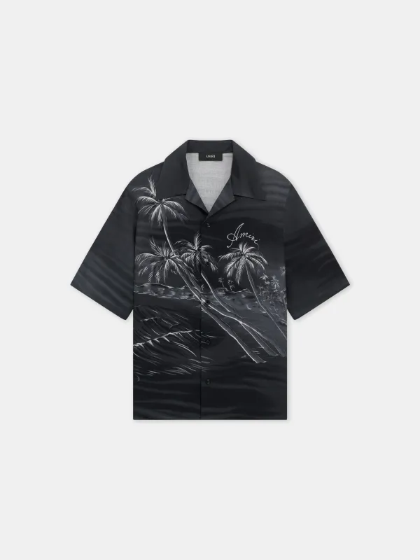 PALMS CAMP SHIRT - Black made by AMIRI