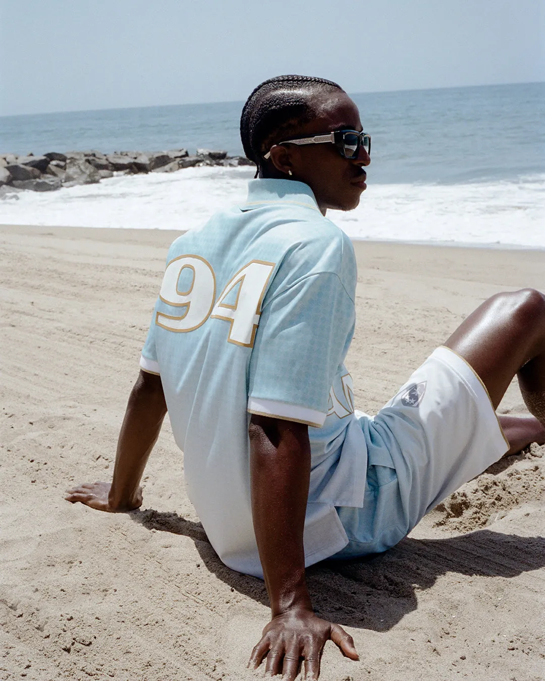 AMIRI SPORT 94 JERSEY - Sky sold by AMIRI product image thumbnail 5