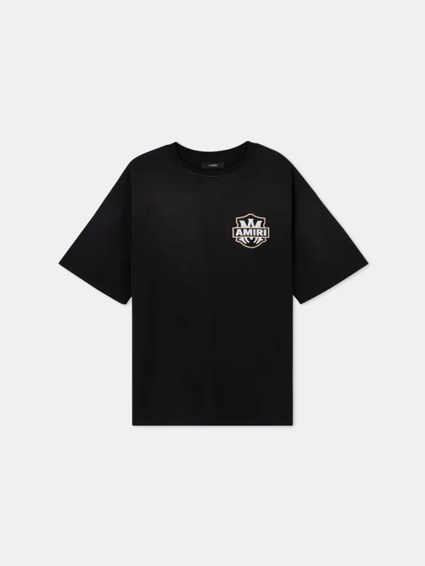 AMERICAN DREAM CRYSTAL OVERSIZED TEE - Black made by AMIRI