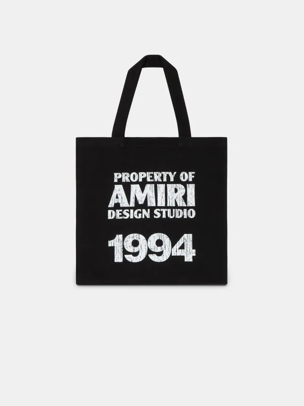 AMIRI 1994 CANVAS TOTE BAG - Black made by AMIRI