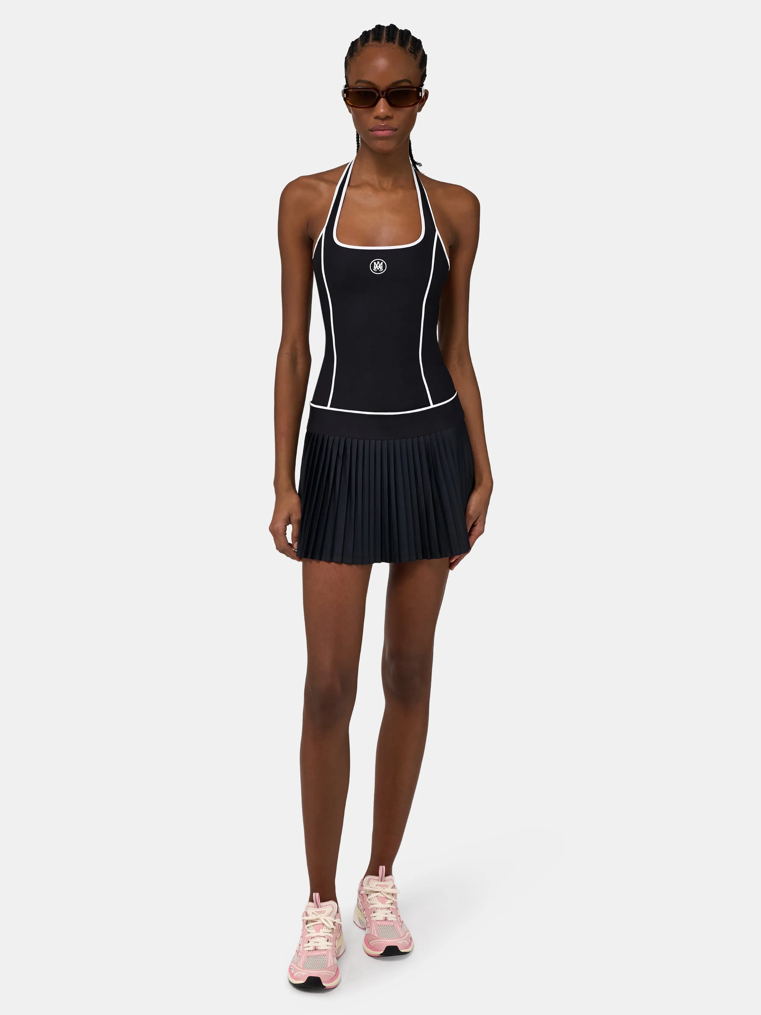 WOMEN - WOMEN'S MA PLEATED MINI DRESS - Black sold by AMIRI product image thumbnail 2
