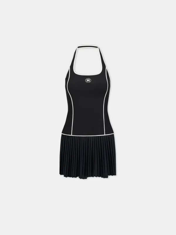 WOMEN - WOMEN'S MA PLEATED MINI DRESS - Black made by AMIRI
