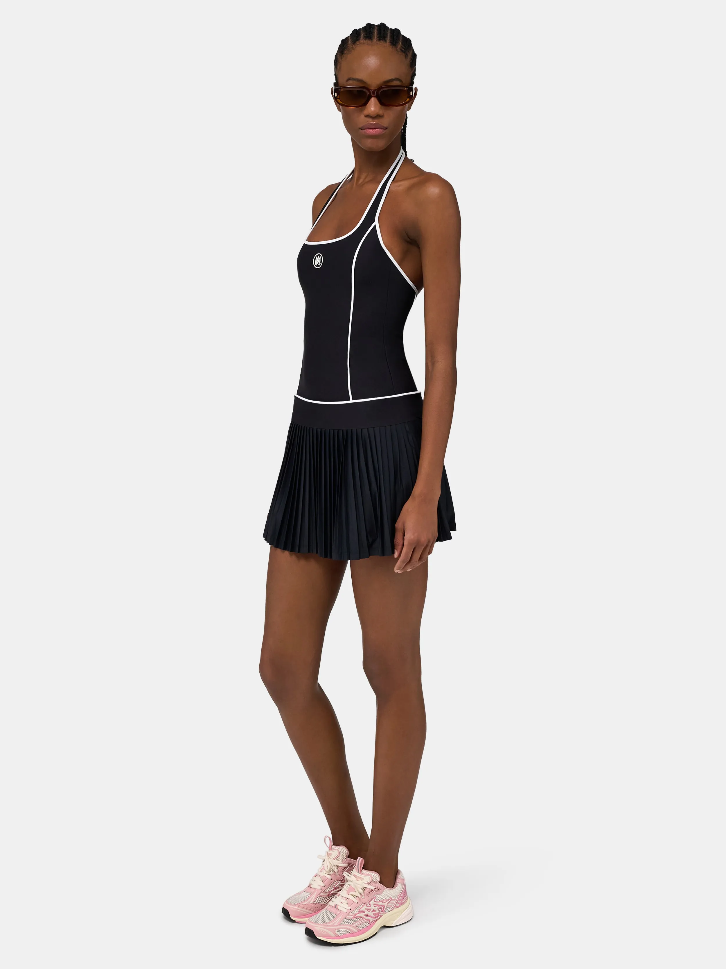 WOMEN - WOMEN'S MA PLEATED MINI DRESS - Black sold by AMIRI product image thumbnail 3