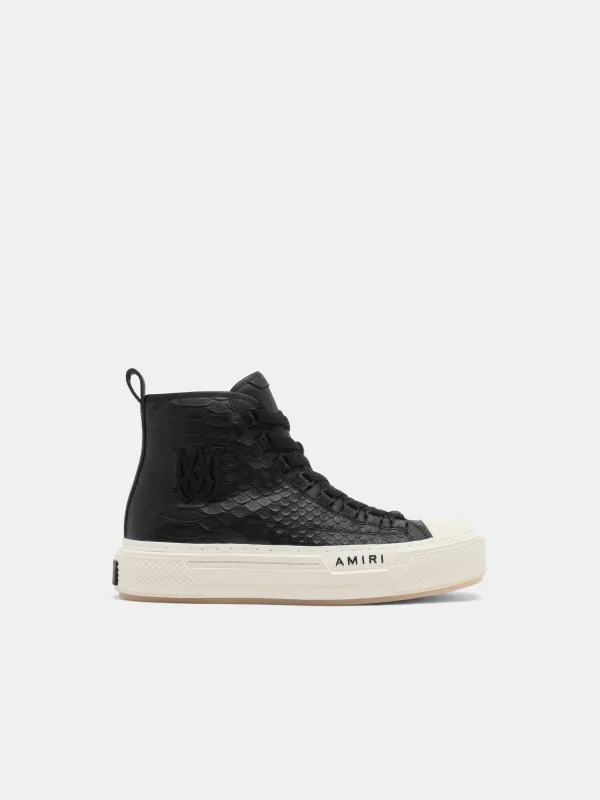 PYTHON EMBOSSED MA COURT HI - Black made by AMIRI