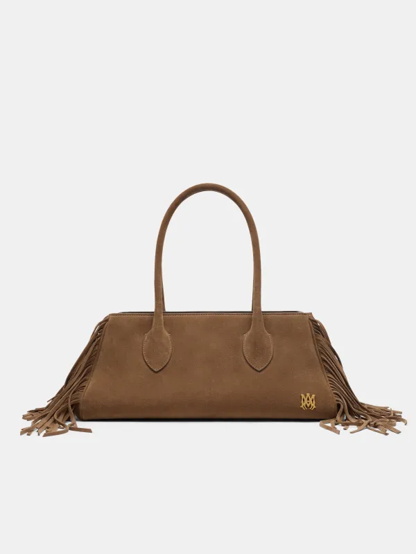 WOMEN - WOMEN'S FRINGE 40 SHOULDER BAG - Brown made by AMIRI