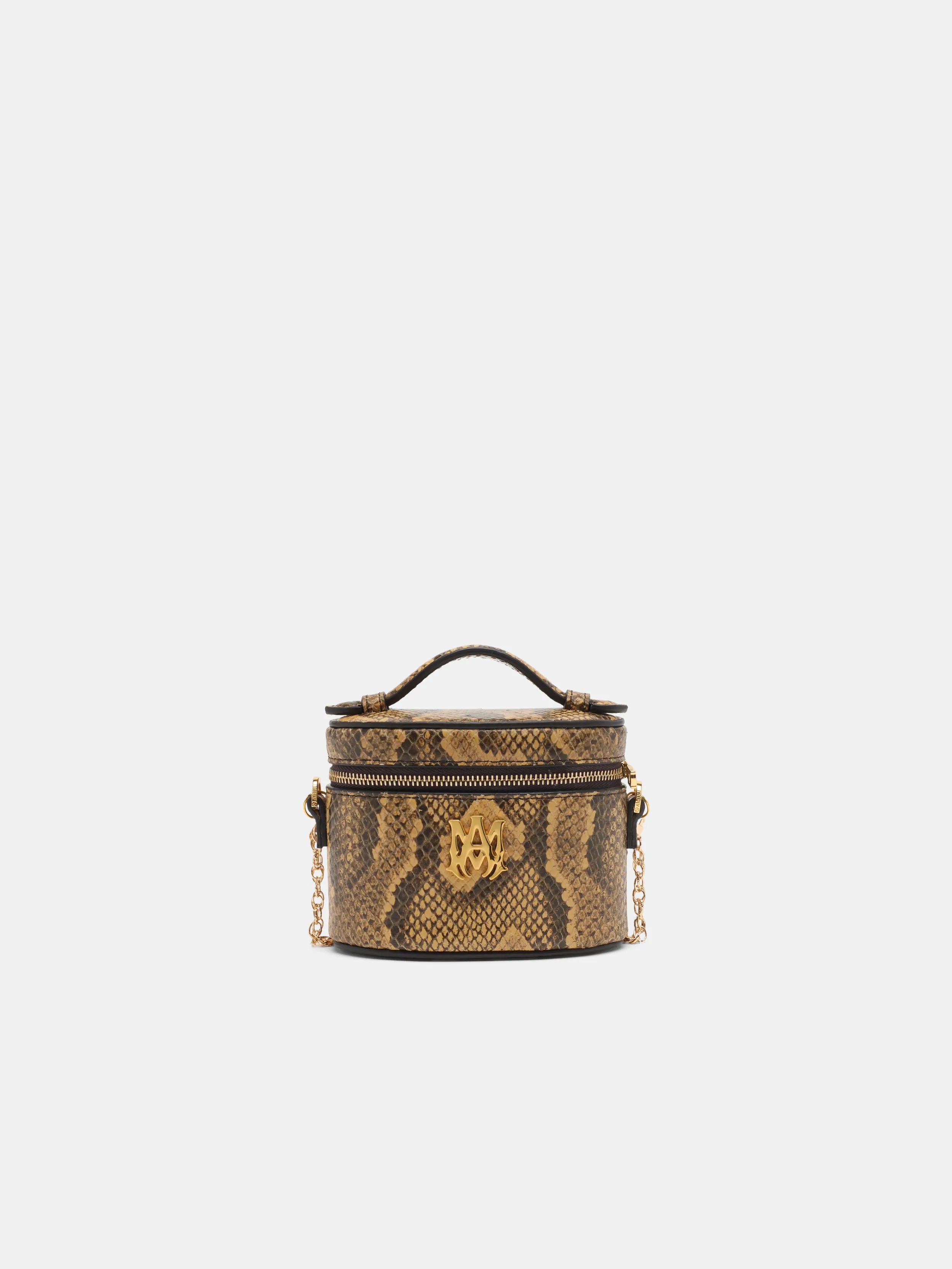 WOMEN - WOMEN'S PYTHON EMBOSSED NANO VANITY BAG - Brown sold by AMIRI