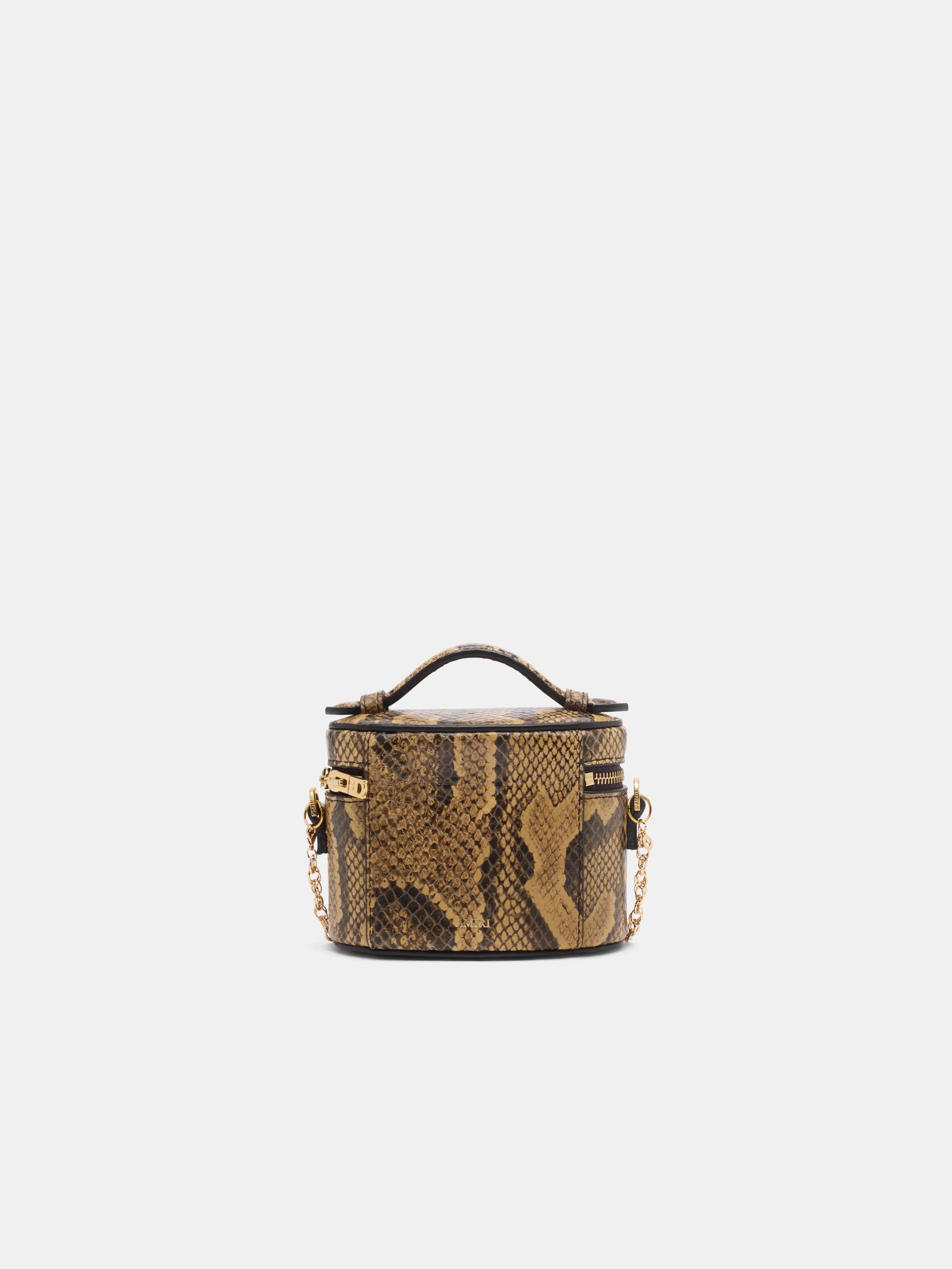 WOMEN - WOMEN'S PYTHON EMBOSSED NANO VANITY BAG - Brown sold by AMIRI product image thumbnail 2