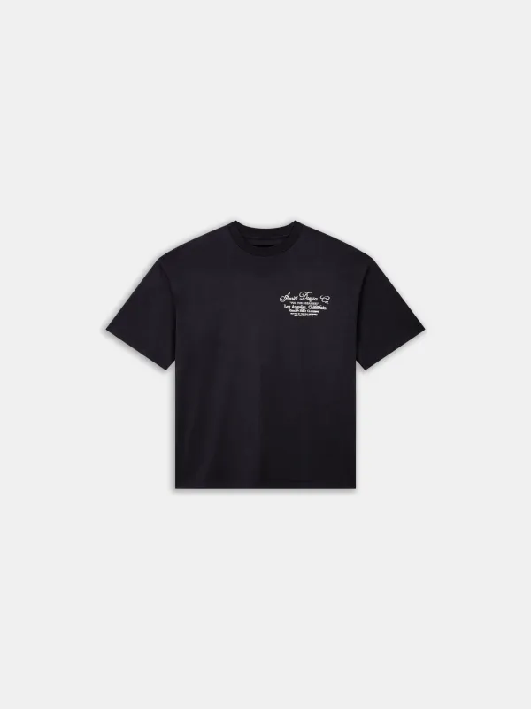 DREAMERS CHAIN STITCH OVERSIZED TEE - Black made by AMIRI