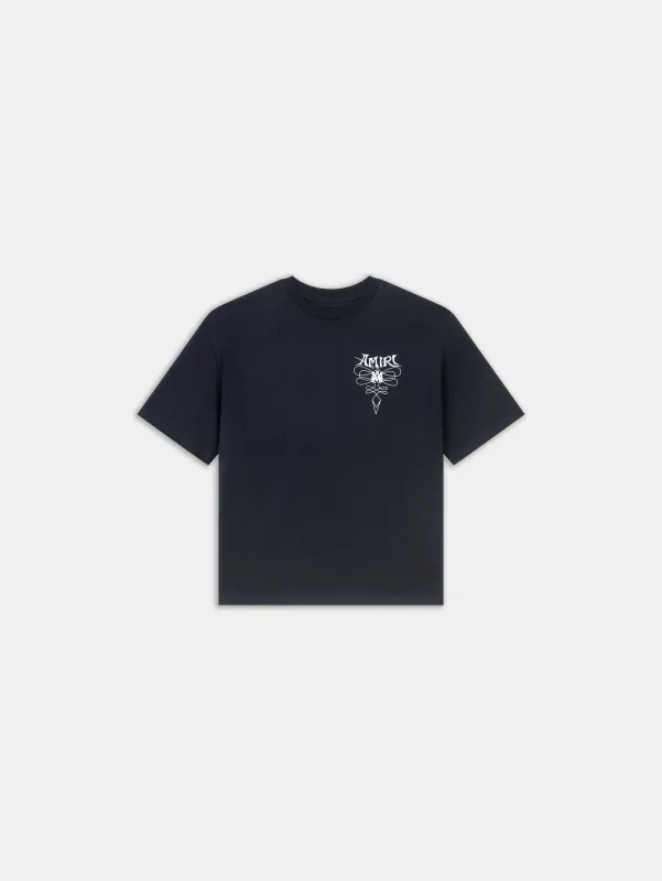 AMIRI LASSO OVERSIZED TEE - Black made by AMIRI