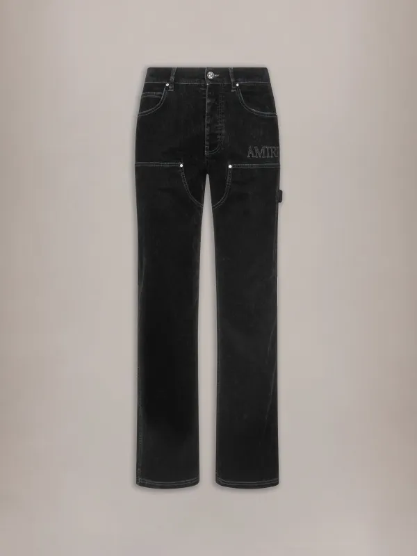 FLOCK DENIM CARPENTER JEAN - Black made by AMIRI
