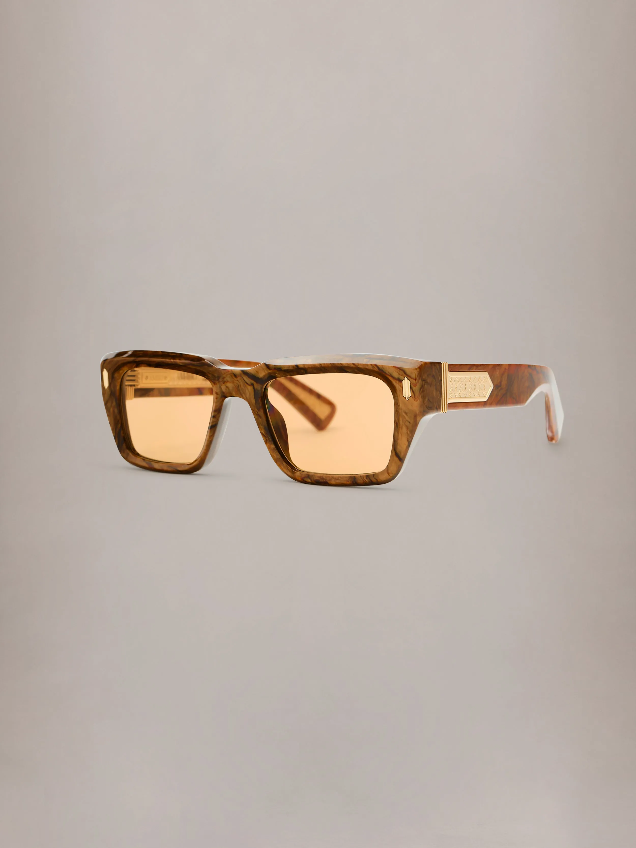 HOLLYWOOD INTERNAL EXPOSED - Wood Grain Brown Gold sold by AMIRI