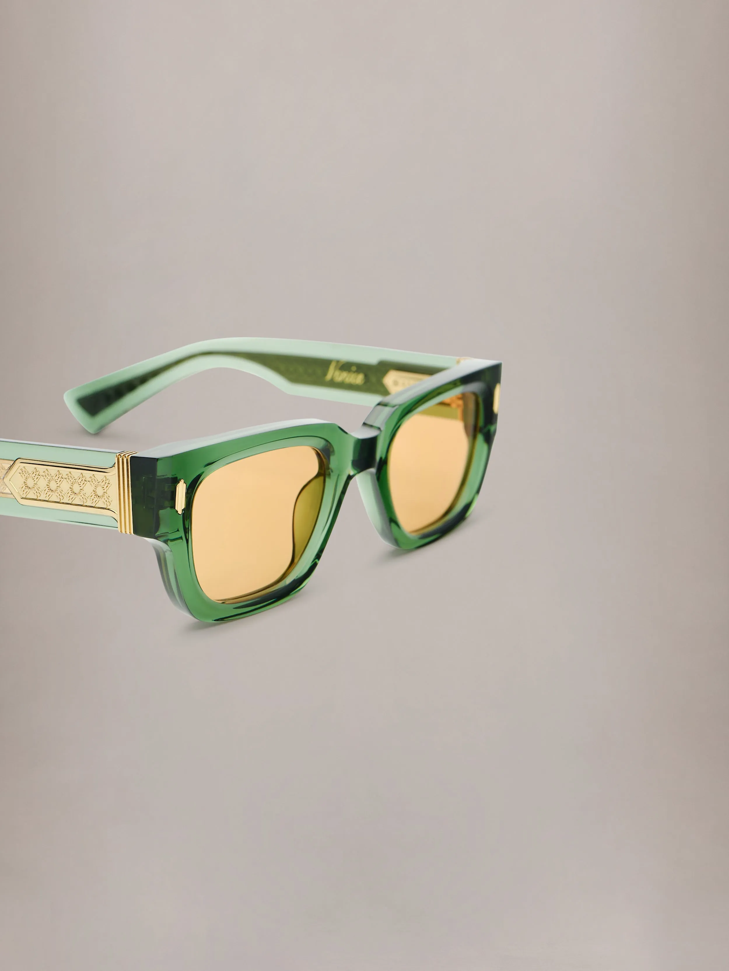 VENICE EXPOSED CORE WIRE - Transparent Green Brown Gold sold by AMIRI product image thumbnail 5