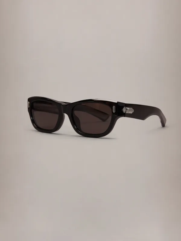 BEVERLY EXPOSED CORE WIRE - Black Black Silver made by AMIRI