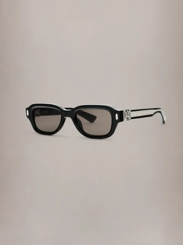 SILVERLAKE EXPOSED CORE WIRE - Black Black Silver made by AMIRI