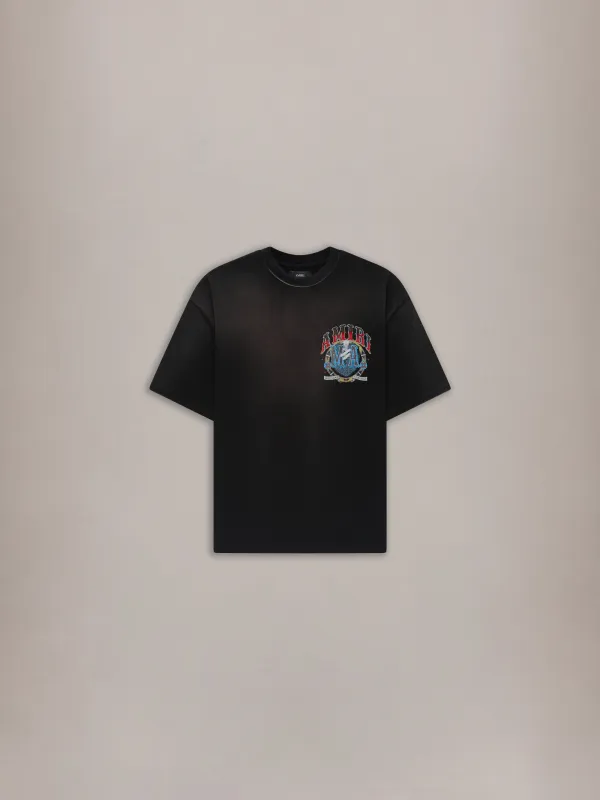 CRYSTAL AMIRI HOLLYWOOD OVERSIZED TEE - Black made by AMIRI
