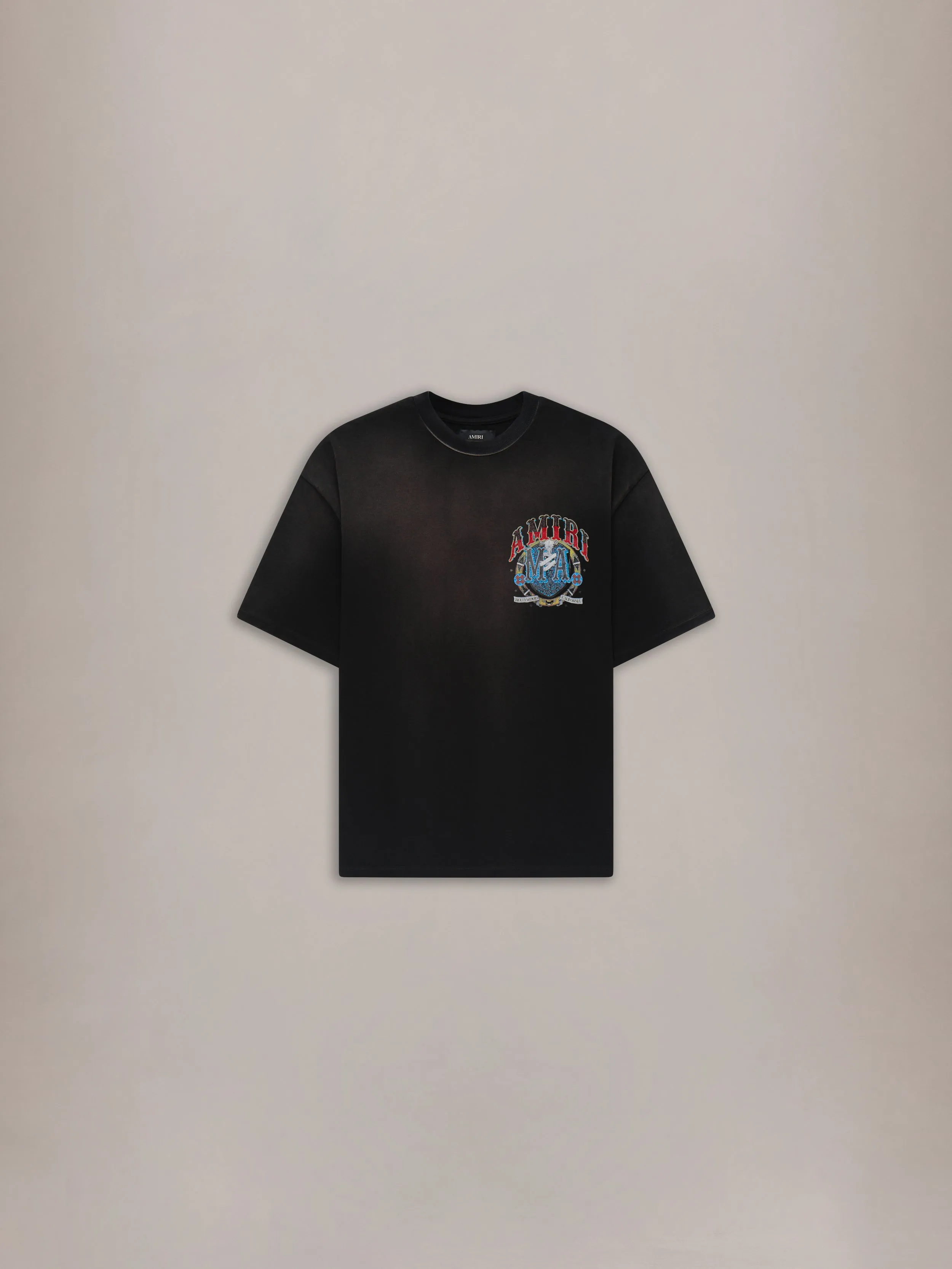 CRYSTAL AMIRI HOLLYWOOD OVERSIZED TEE - Black sold by AMIRI