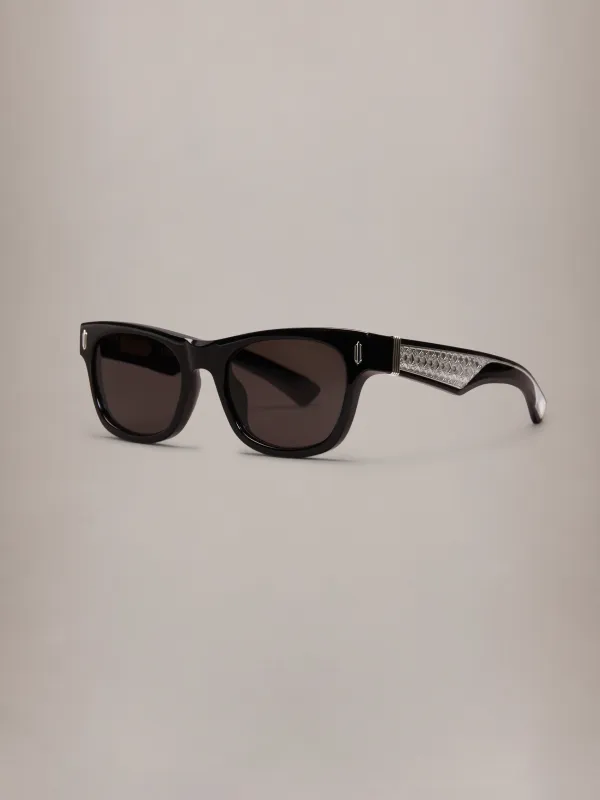 MALIBU EXPOSED CORE WIRE - Black Black Silver made by AMIRI