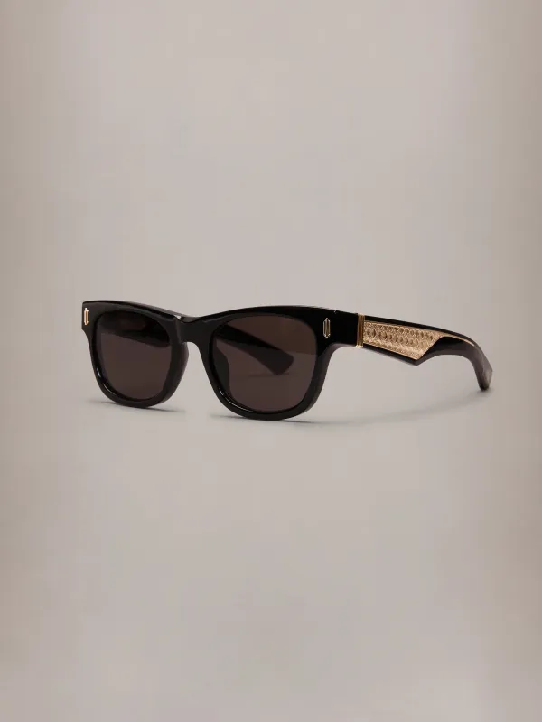 MALIBU EXPOSED CORE WIRE - Black Black Gold made by AMIRI