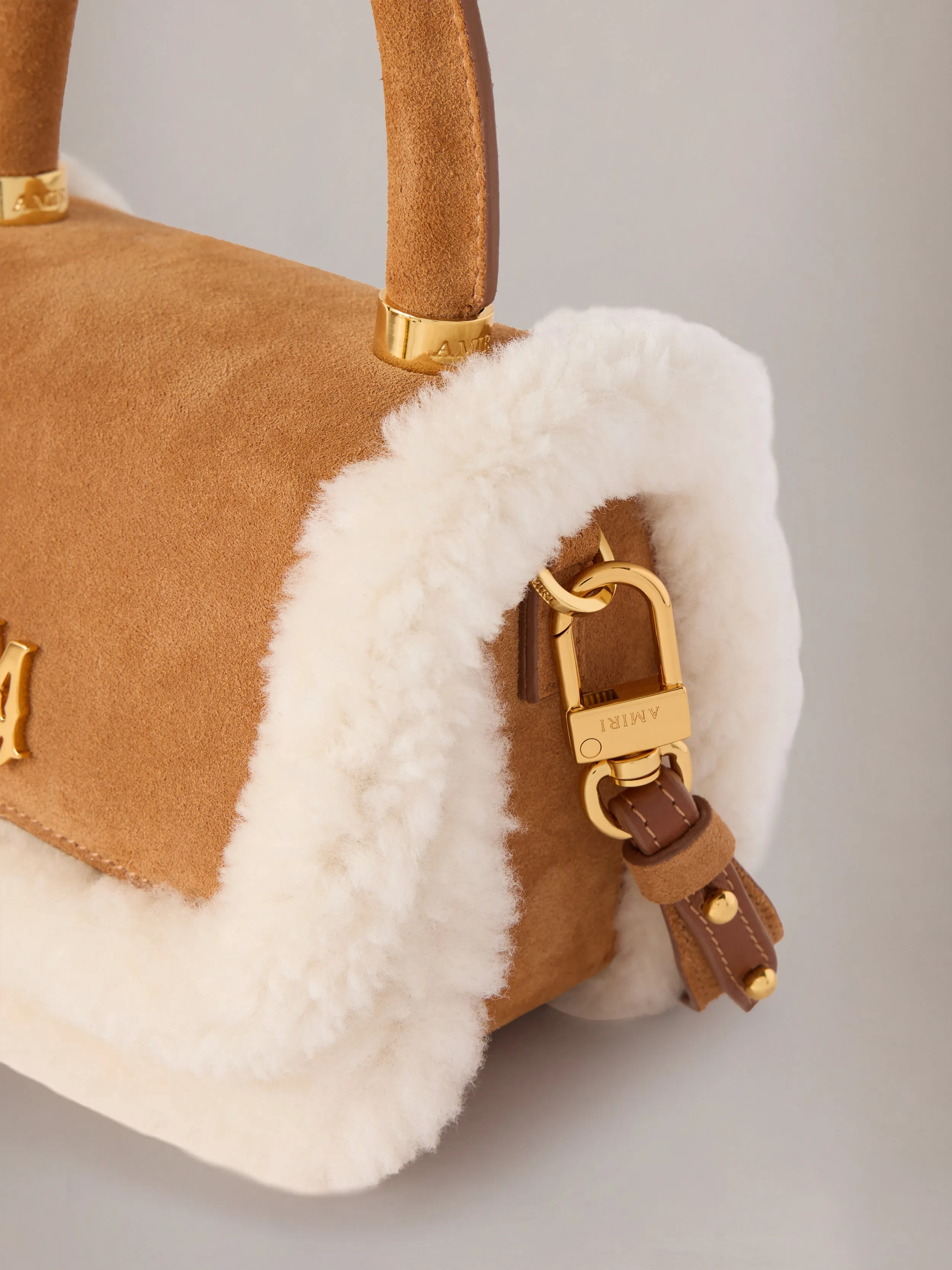 WOMEN - WOMEN'S SHEARLING MICRO MA BAG - Sand sold by AMIRI product image thumbnail 4