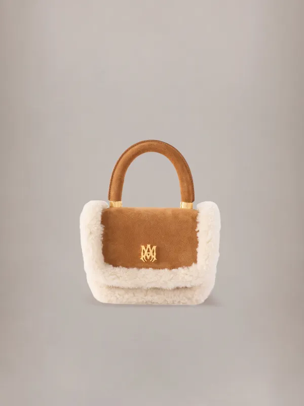 WOMEN - WOMEN'S SHEARLING MICRO MA BAG - Sand made by AMIRI