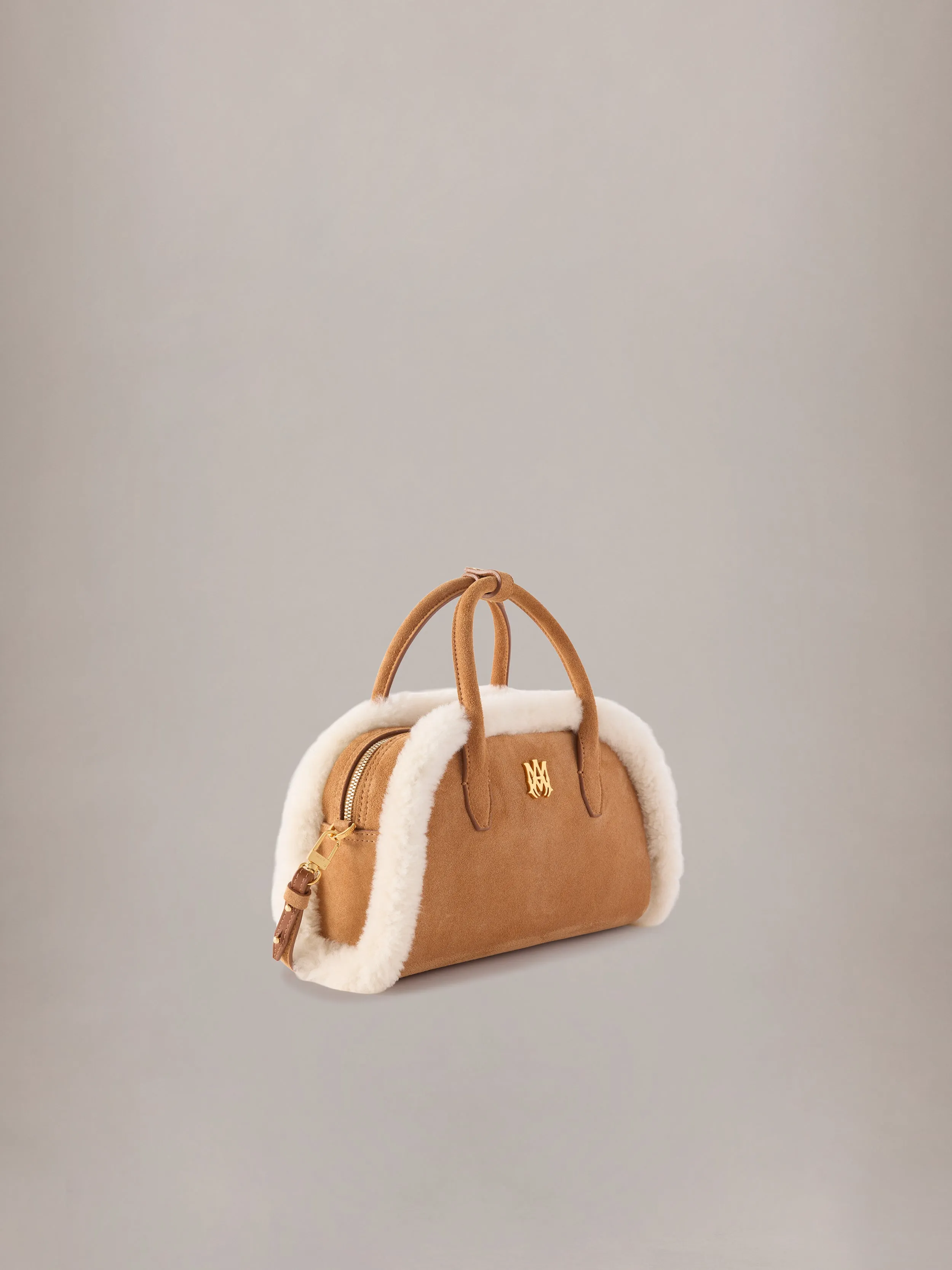 WOMEN - WOMEN'S SHEARLING MA BOWLING BAG - Sand sold by AMIRI product image thumbnail 3