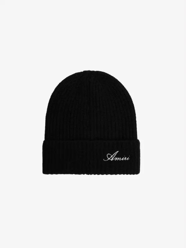 CLASSIC CASHMERE BEANIE - BLACK sold by AMIRI