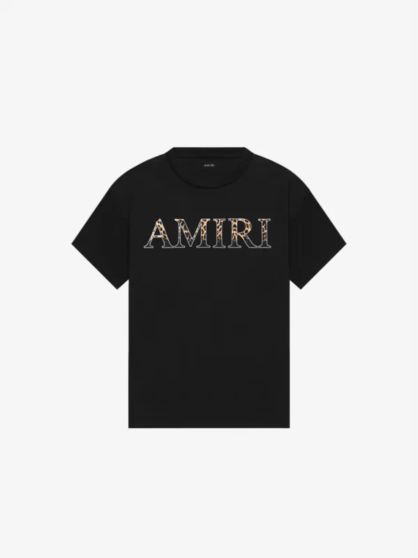 AMIRI LEOPARD TEE - BLACK made by AMIRI