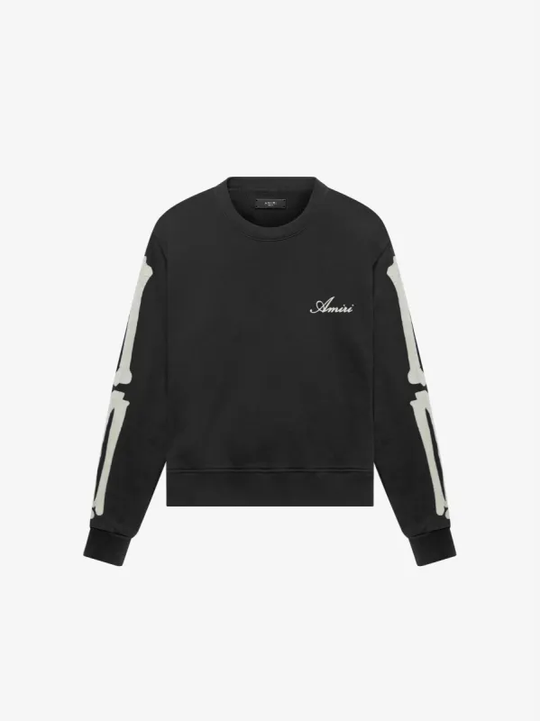 Bones Logo Crew - Black/White made by AMIRI
