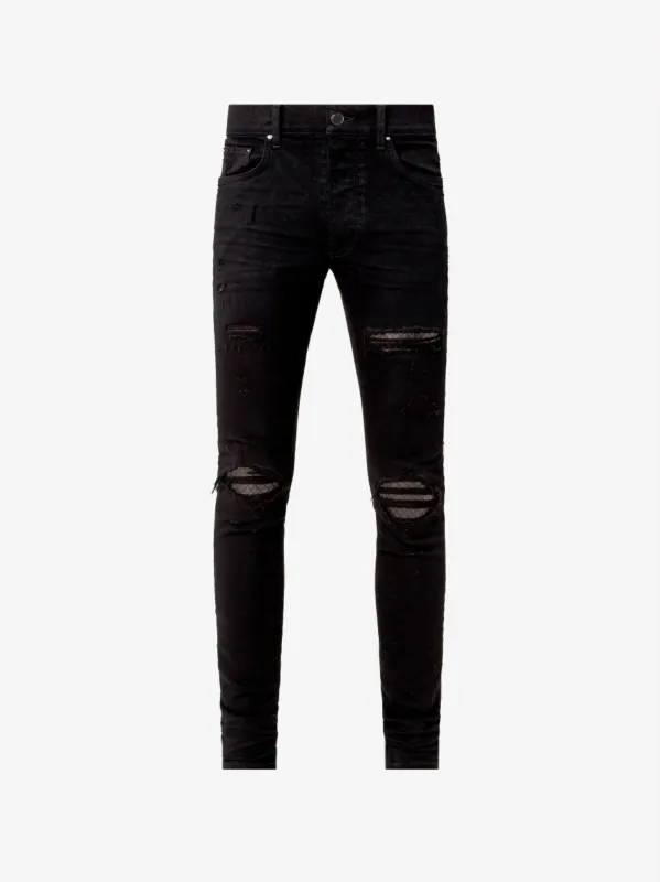 Quilted Leather Jean Animation - Black made by AMIRI