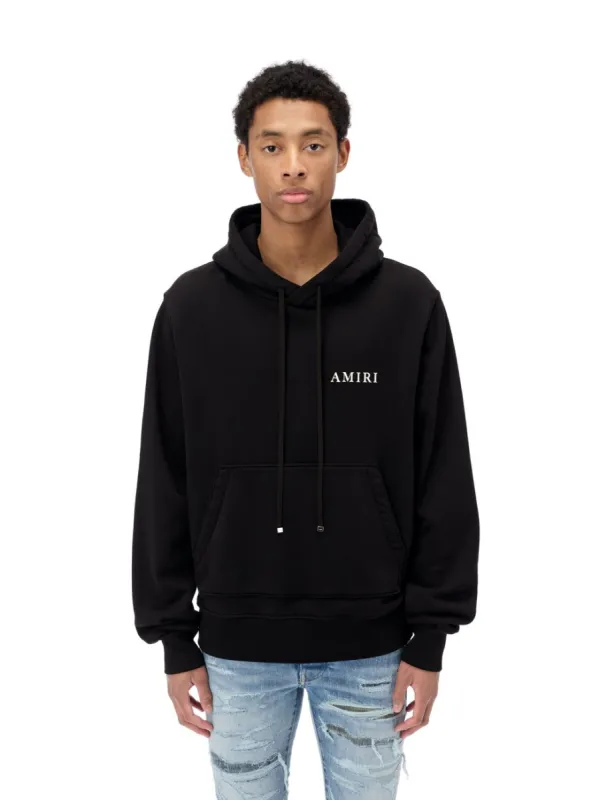 Large Logo Hoodie - Black/White sold by AMIRI